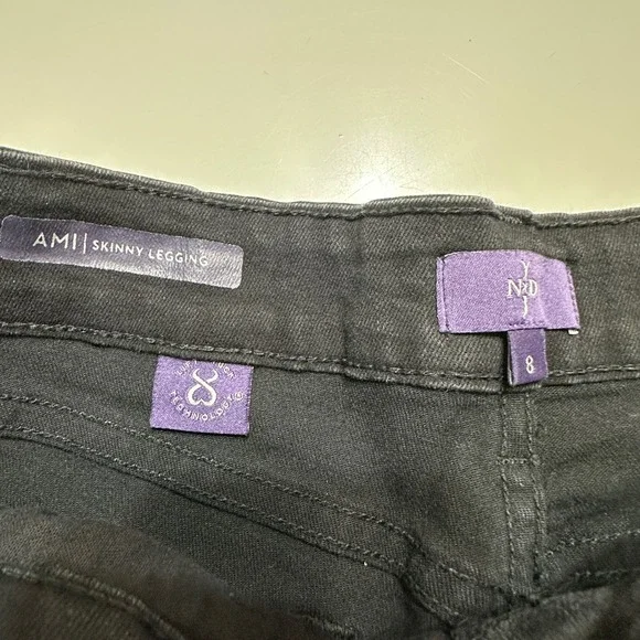 NYDJ Ami Skinny Legging‎ Jeans Women 8 Black Denim High Rise Slimming Lift Tuck - Picture 8 of 14